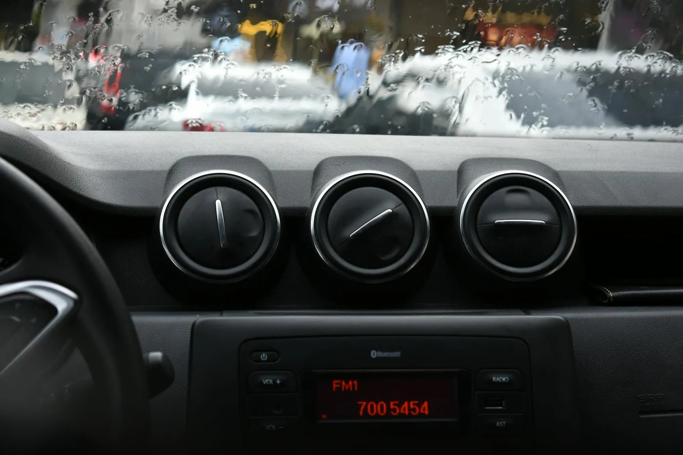 Controles de clima del auto