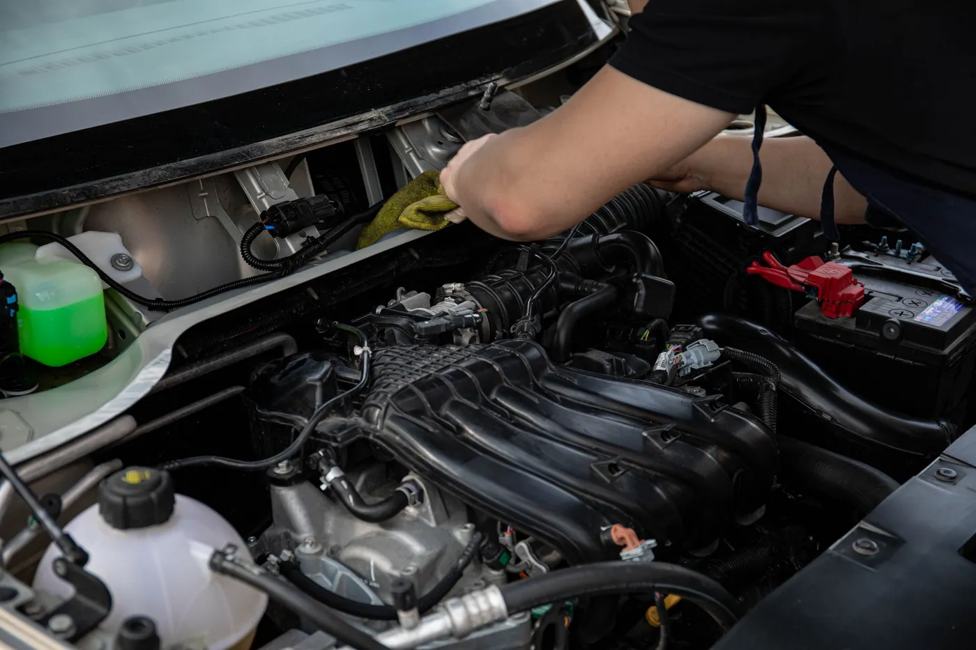 Reparación del sistema de clima en el motor